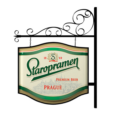 Lighted Pub Sign Staroprament