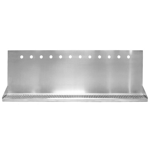 Wall Mount Drip Tray, With Faucet Holes, 36" Wall Mount Drip Tray, With Faucet Holes, 36"