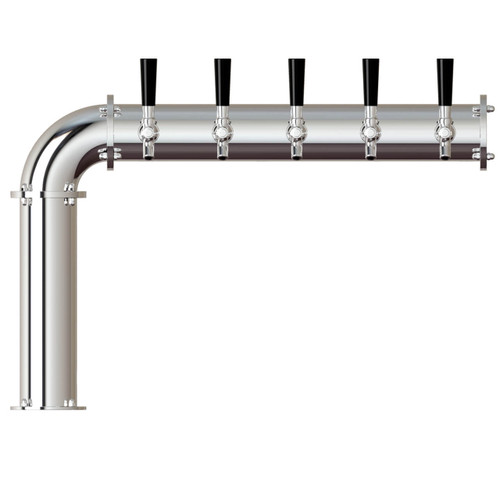 Stainless Steel Tower PERSEY 5 Taps, LEFT