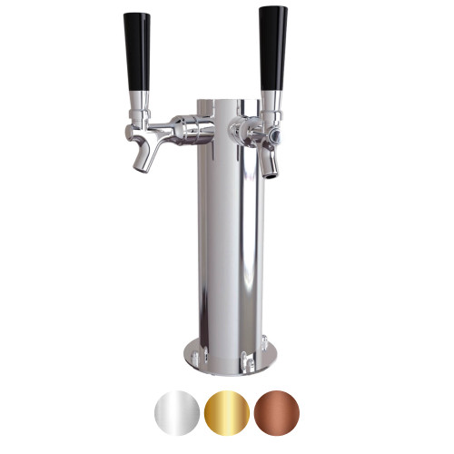 12" High, 3" CYLINDER, 2-Tap, 304 SS Shank/Faucet, Air Cooled 12" High, 3" CYLINDER, 2-Tap, 304 SS Shank/Faucet, Air Cooled