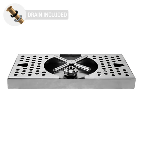 Countertop Drip Tray, 10" x 5", Centre Rinser, COMPLETE