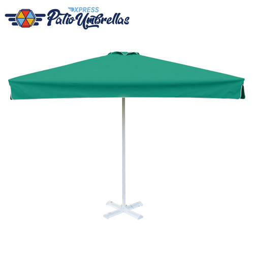 Square Market Umbrella - 10 ft x 10 ft, Metal frame with base, Polyester canopy Square Market Umbrella - 10 ft x 10 ft, Metal frame with base, Polyester canopy