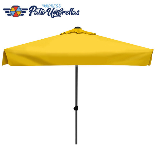 Square Patio Umbrella - 1.8mx1.8m, Metal frame, Polyester canopy