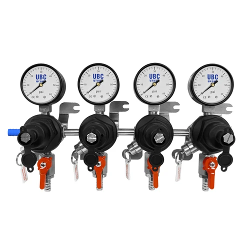 Secondary Regulator, 4 Product, 60PSI, 5/16”,   barb-plug, TECFLO