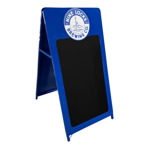 Sign Chalk Board,  Metal Frame, Metal  Panel, Area For Chalk Inscriptions Sign Chalk Board,  Metal Frame, Metal  Panel, Area For Chalk Inscriptions
