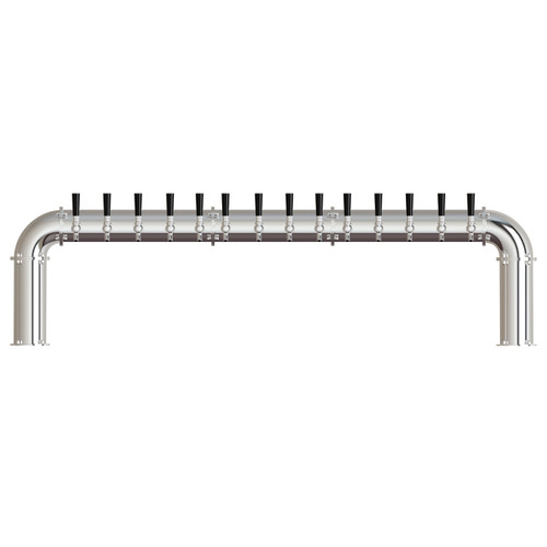 Stainless Steel Tower ARCADIA 14 Faucets, 4" Body, Polished
