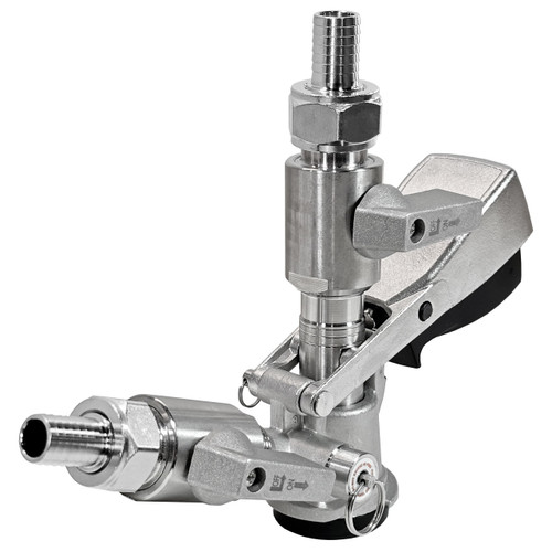 Manual Keg Washing/Filling Head with Shutoffs, UBC Manual Keg Washing/Filling Head with Shutoffs, UBC