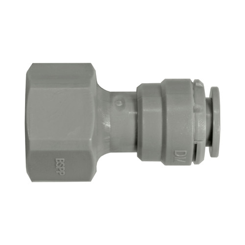 Female Connector, 3/8" to 1/2", BSPP (Flat End), DMfit Fitting