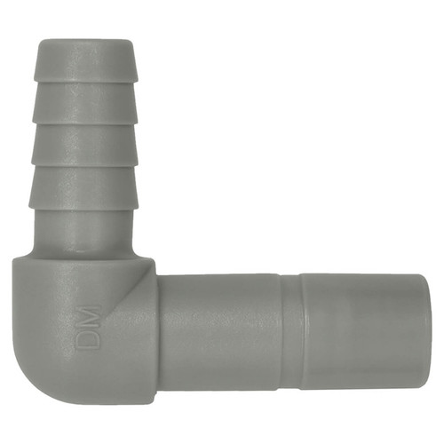 Stem to Barb, Tube Elbow Barb Connector 3/8" to 5/16", DMfit Fitting Stem to Barb, Tube Elbow Barb Connector 3/8" to 5/16", DMfit Fitting