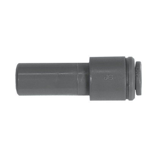 John Guest Fitting, Reducer 3/8" Stem - 3/16" Tube Gray