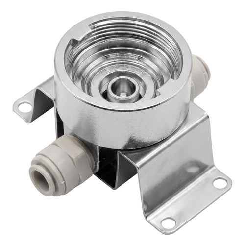 Brass Cap for Cleaning Panel, D-type, Chrome Plated, UBC
