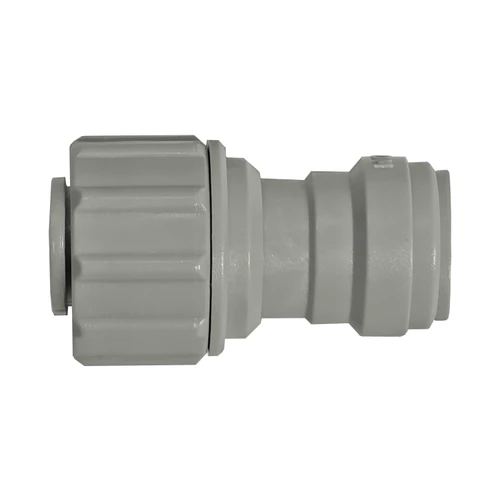 DMfit Fitting, Stainless Steel Union Connector 3/8" - 5/16"