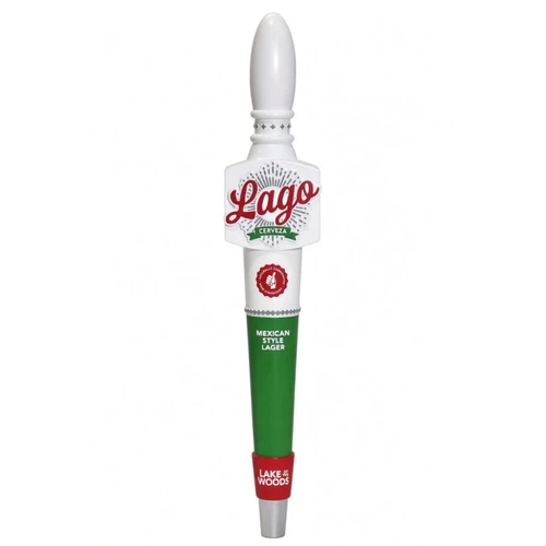 Resin Tap Handle Model R-498, With Logo Lago Cerveza