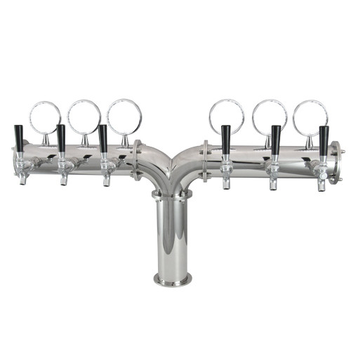Stainless Steel Tower YUKON 6 Taps, TOP LED Stainless Steel Tower YUKON 6 Taps, TOP LED