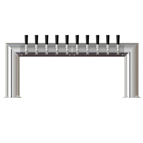 Stainless Steel Tower LARGE DIAMETER NORMA 4" PASS THRU 10 Taps, COMPLETE Stainless Steel Tower LARGE DIAMETER NORMA 4" PASS THRU 10 Taps, COMPLETE
