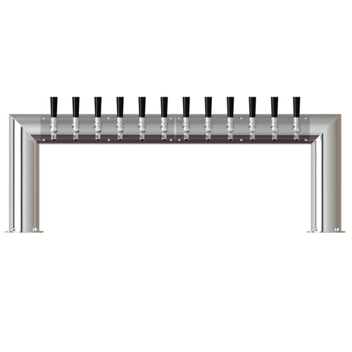Stainless Steel Tower LARGE DIAMETER NORMA 4" PASS THRU 12 Taps, COMPLETE Stainless Steel Tower LARGE DIAMETER NORMA 4" PASS THRU 12 Taps, COMPLETE