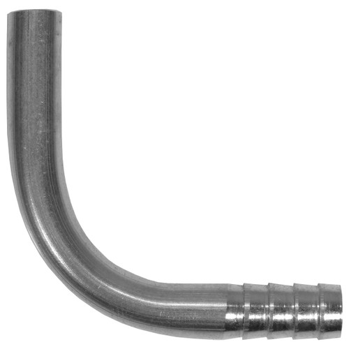 Shank Parts, SS 3/16' tube x 3/16" barb elbow