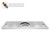 Countertop Drip Tray, 24" x 7", Centre Rinser