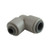 Reducer, 90-degree Elbow 3/8" to 1/4", Gray Acetal, John Guest Reducer, 90-degree Elbow 3/8" to 1/4", Gray Acetal, John Guest