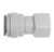 Female Connector, 1/2" to 3/8", Gray Acetal BSPP, John Guest Female Connector, 1/2" to 3/8", Gray Acetal BSPP, John Guest