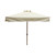 Square Patio Umbrella - 1.8mx1.8m, Metal frame, Polyester canopy