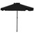 Round Patio Umbrella - 6 ft (6 ribs), Metal frame, Polyester canopy