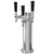 14" High American Style Tower 4" CYLINDER 3, Brushed SS, SS Shank And Faucet, AIR, UBC, COMPLETE