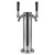 12" High, 3" CYLINDER, 2-Tap, SS Shank/Faucet, Air Cooled, UBC
