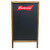 A-Frame Folding Chalkboard, Wooden Frame, Regular