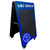 Heavy-Duty A-Frame Folding Chalkboard,Pine Wood, PVC Protective Layer