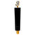 Wooden Tap Handle Model WD-17, Metal Letter B Topper, Gold Ferrule, With Logo Blackburn Brewhouse