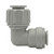 DMfit Fitting, Stainless Steel Union Elbow 5/16" SuperSeal x 5/16"
