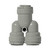DMfit Fitting, Two Way Divider 3/8"