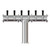 Stainless Steel Tower TERRA 6 Faucets Stainless Steel Tower TERRA 6 Faucets