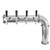 Stainless Steel Tower PERSEY 4 Faucets, RIGHT