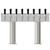 Double Pedestal Tower, 3'' Tubes, 8-Taps, 304 SS Shanks, AIR Cooled