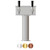 Tee Box Tower, 3'' Pedestal Tube,  2-Taps, 304 SS Shanks, Glycol Cooled