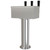 Tee Box Tower, 3'' Pedestal Tube,  3-Taps, 304 SS Shanks, Glycol Cooled Tee Box Tower, 3'' Pedestal Tube,  3-Taps, 304 SS Shanks, Glycol Cooled