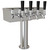Tee Box Tower, 3'' Pedestal Tube,  4-Taps, 304 SS Shanks, Glycol Cooled Tee Box Tower, 3'' Pedestal Tube,  4-Taps, 304 SS Shanks, Glycol Cooled