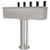 Tee Box Tower, 3'' Pedestal Tube,  5-Taps, 304 SS Shanks, Air Cooled