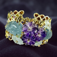 A Trellis of Gold, A Bouquet of Gemstones The Cuff That Captures Spring Forever