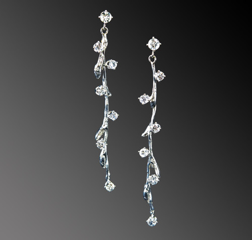 White Willow Earring