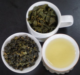 Li Shan Spring Rain Taiwan Oolong Tea Brewed Leaf