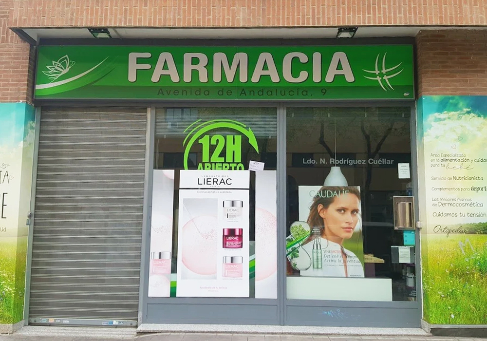 Imagen de la Farmacia Avenida Andalucía en Valdemoro, abierta 12 horas al día.