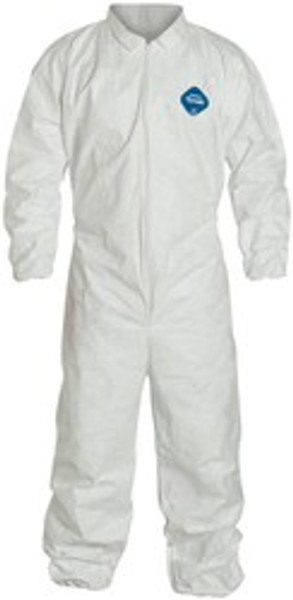 DuPont™ Tyvek® Coveralls-Attached Hood, Elastic Wrists and Ankles