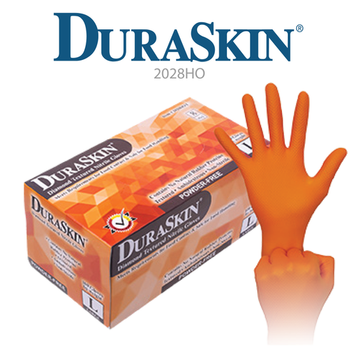 Orange Nitrile Gloves