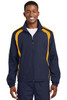 Sport-Tek® Colorblock Raglan Jacket. JST60 True Navy/ Gold X