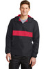 Sport-Tek® Zipped Pocket Anorak. JST65 Black/ True Red