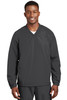 Sport-Tek® V-Neck Raglan Wind Shirt. JST72 Graphite XS