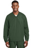 Sport-Tek® V-Neck Raglan Wind Shirt. JST72 Forest Green XS